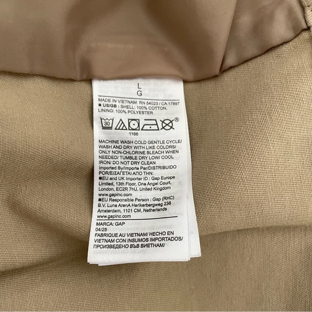 GAP Women's Beige Rain Trench Coat NWT Original Packaging - Picture 12 of 15